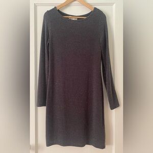 MICHAEL KORS grey/silver, long sleeve, minidress NWT